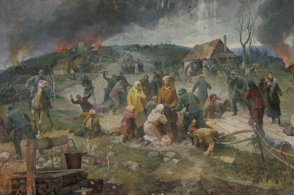 Діорама «Спалення села»